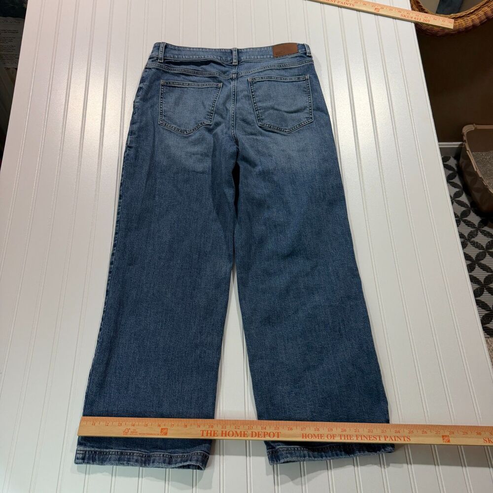 Market & Spruce Wide Leg Patch Pocket Jeans High Rise Trouser Stitch Fix 14 - Picture 4 of 8